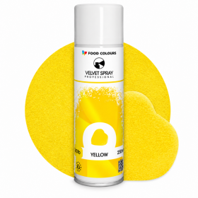 Sametový sprej Food Colours Yellow (250 ml)