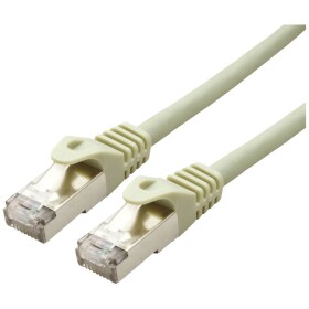 Value 21.99.0848 RJ45 síťové kabely, propojovací kabely CAT 6A S/FTP 70.00 m šedá dvoužilový stíněný, bez halogenů, samozhášecí 1 ks