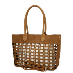 Moderní dámská kabelka na rameno Margita, hnědá