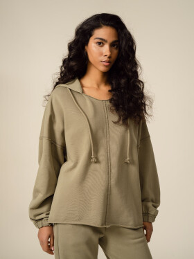 Dámská oversize mikina OTHSS23TSWSF287-48S khaki - Outhorn XS