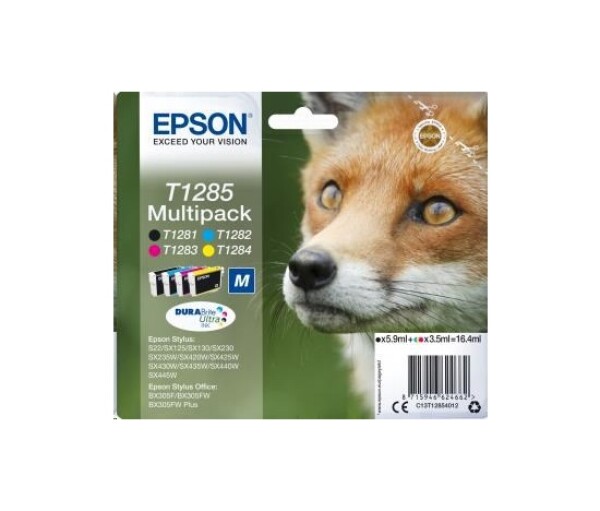 EPSON ink Multipack "Liška" 4-colours T1285 DURABrite Ultra Ink EDF_1091231
