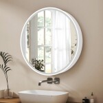 Zrcadlová skříňka s osvětlením SAT 60x60 cm kov SATZGALED60BI SATZGALED60BI