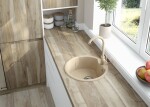 DEANTE - Solis sandy - Granitový dřez včetně baterie, 1 - bowl ZRSB7803