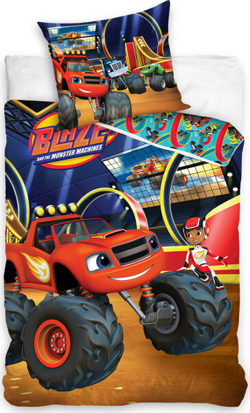 Povlečení do postýlky Plamínek a Čtyřkoláci Aréna