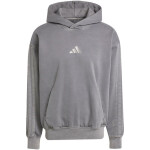 Pánská mikina adidas ALL SZN Fleece Washed Hoodie grey JL6539 pánské oblečení L