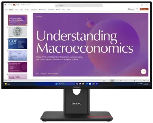 24" Lenovo ThinkVision T24D-40 černá / IPS / 1920 x 1080 / 4ms / 250cd / 1500:1 / DP+HDMI+USB-C / VESA / Pivot (64B9GAT1EU)