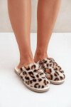 Dámské Kožešinové Pantofle Panterka Bežové Inblu EK000008 38