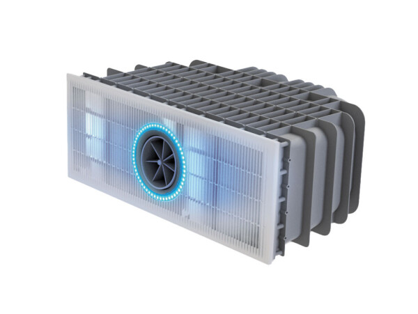 Turbínový protiproud BINDER Hydrostar BGA Single 160K Poly-Schacht Max. 160 m3 / h, polypropylenová instalační krabice