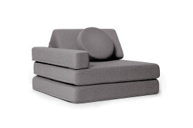 SHAPPY Dětské rozkládací pěnové křeslo SHAPPY ORIGINAL Barva: Dark Grey