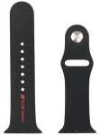 AUDI Sport Red Logo pro Apple Watch 44/45/46/49mm černá / Řemínek / silikonový (AUS-SR-AW44-49-R8/D2-BK)
