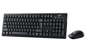 Genius KM-8101 černá / Bezdrátový set 2.4GHz mini reciever / Copilot / USB / CZ+SK layout (31340014413)