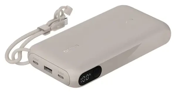 Belkin BOOST CHARGE 20000mAh písková / Powerbanka / 20W PD / USB-C / s displejem (BPB028hqSD)
