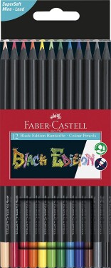 Pastelky Faber-Castel trojhranné, black edition - sada 12 barev