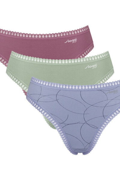 SLOGGI GO CRUSH KALHOTKY S VYSOKOU NOHAVIČKOU C3PACK V008 SMĚS BAREV L