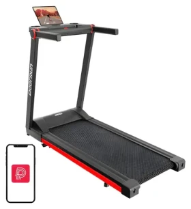 DeerRun A1 Pro černo-červená / Skládací běžecký pás / Rychlost do 16 km/h / Sklon 6 % / Nosnost 158 kg (A1 Pro - Black&Red)