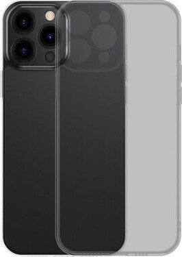 Baseus Frosted Glass Case iPhone 13 Pro Hard Cover s gelovým rámečkem černé