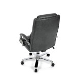 Kancelářské křeslo, houpací mechanismus, šedá ekokůže, KA-F1385 GREY