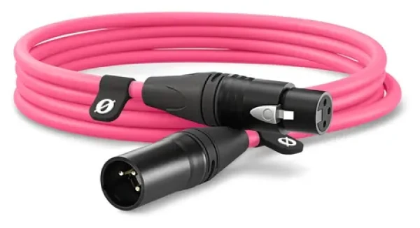 Rode XLR3M-P růžová / XLR kabel / XLR (M) - XLR (F) / 3 m / Canare / Neutrik (XLR3M-P)