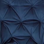 Jídelní židle, potah modrá sametová látka, kovová 4nohá podnož, černý lak