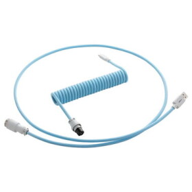 CableMod PRO Coiled Keyboard Cable USB-C - USB-A 1.5m Blueberry Cheesecake / Kabel pro klávesnici (CM-PKCA-CWAW-LBW150LBW-R)