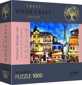 Trefl Wood Craft Origin Puzzle Francouzská ulice 1000 dílků - Trefl