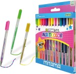 Mitama Mitama, 63818, sada gelových per, glitter/neon/rainbow, 13 ks