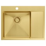 Quadron - Ocelový dřez RUSSEL 116 Gold HB7911PVDBSG1