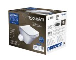 DURAVIT - DuraStyle Závěsné WC se sedátkem SoftClose, Rimless, s WonderGliss, alpská bílá 45510900A11