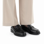 Dámské kožené polobotky mokasíny černé Vinceza 18117 39