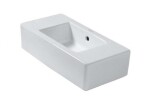 DURAVIT - Vero Umývátko 50x25 cm, bez otvoru pro baterii, s WonderGliss, alpská bílá 07035000001