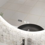 Erga Deam, kulaté LED zrcadlo 80cm, 3 barvy světla, přední osvětlení, vyhřívací podložka proti zapaření, ERG-V01-Deam-8080-CL ERG-V01-DEAM-8080-CL