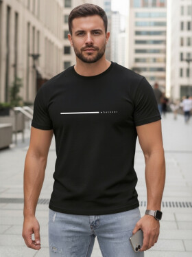 Pánské bavlněné tričko s nápisem „Whatever“, černé, FashionStreet NX5128R L