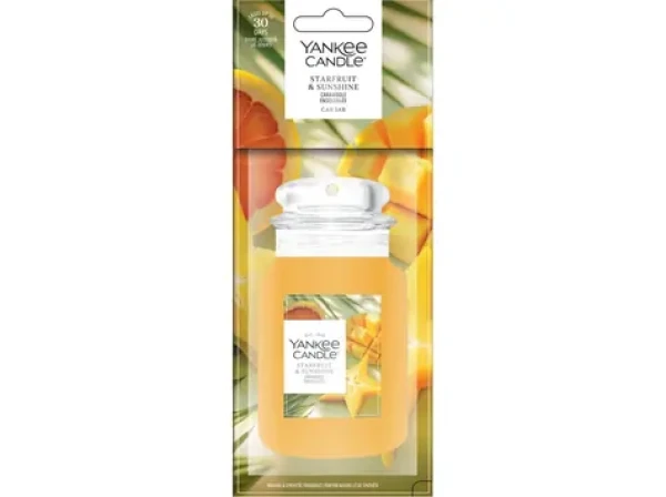 Yankee Candle Starfruit Sunshine Vůně Do Auta - Papírová Visačka (5038581185699)