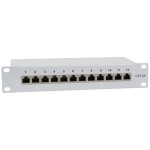 Intellinet 24-Port Cat6a Patchpanel geschirmt 1HE Kabeleinführung 90° abgewinkelt schwarz 24 portů patch panel 483 mm (1