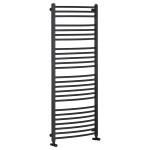 CERANO Koupelnový radiátor Stefano - boční připojení - 677W - černá matná - 1210x650 mm