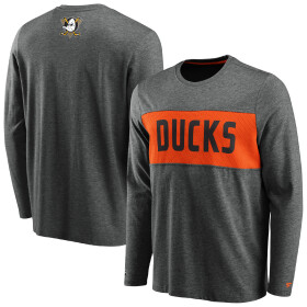 Fanatics Pánské Tričko Anaheim Ducks Iconic Back to Basics Long Sleeve Shirt Velikost: