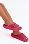 Dámské pantofle na platformě Big Star – fuchsie Velikost: 37