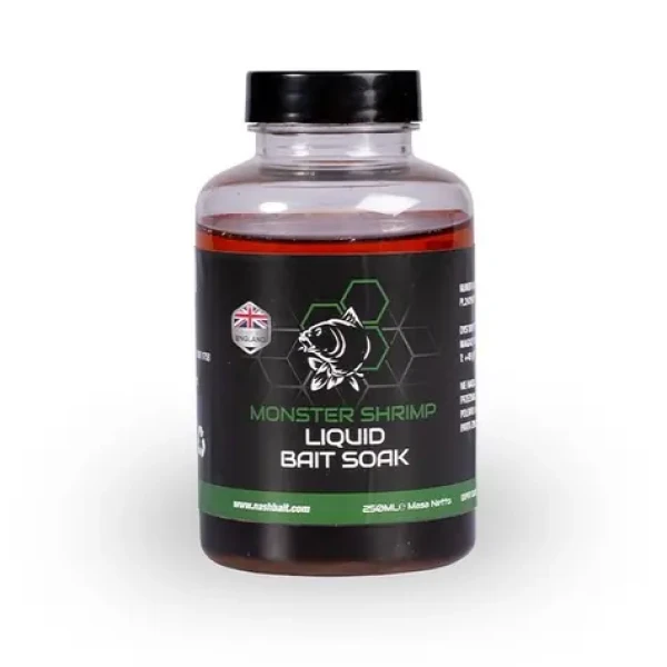 Nash Booster Monster Shrimp Liquid Bait Soak 250ml (B6575)