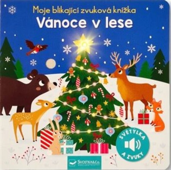 Moje blikající zvuková knížka Vánoce v lese