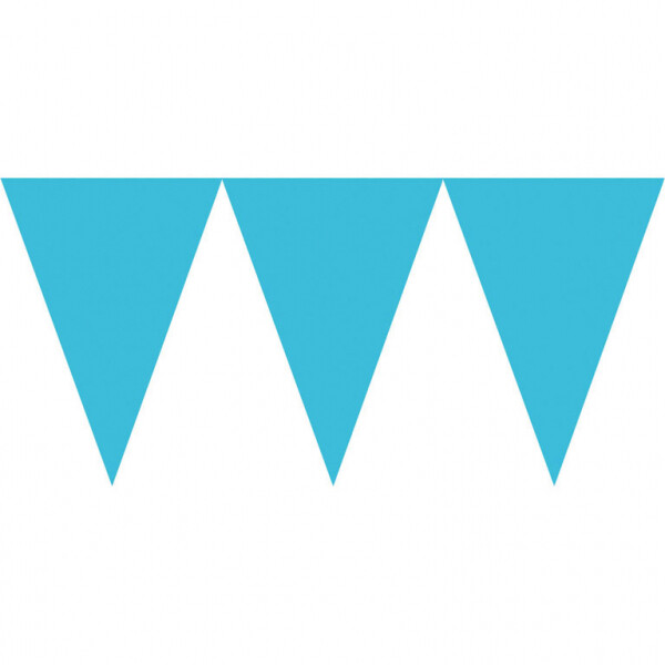 Vlaječková girlanda tyrkysová 450cm Vlaječková girlanda tyrkysová 450cm