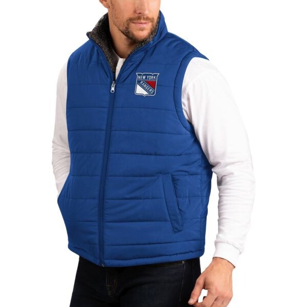 G-III Pánská Oboustranná Vesta New York Rangers NHL Power Hitter Reversible Vest Velikost: M, Tým: New York Rangers