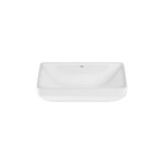 GROHE - Euro Ceramic Umyvadlo na desku 60x40 cm, s přepadem, bez otvoru pro baterii, alpská bílá 102434SH00