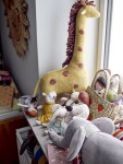 Bloomingville Dětská textilní hračka Animal Friends - set 3 ks, multi barva, textil