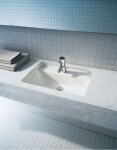 DURAVIT - Starck 3 Umyvadlo zápustné 49x37 cm, s přepadem, s otvorem pro baterii, bílá 0302490000