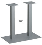 Strong centrální stolová noha 740x450 :: černá (349276)