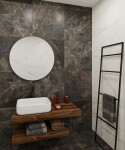 Vysoká umyvadlová baterie SAT Dark bez výpusti černá SATBSDA285PC SATBSDA285PC