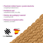 Super strečové potahy RUBINIA zlatá rohová sedačka (š. 340 - 540 cm)