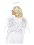 Smiffys Křídla andělská s chlupatinou + svatozář