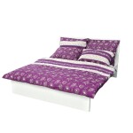 Stanex Ložní povlečení bavlněné Purple (LS199) ROZMĚR: 140x220 cm + polštář (90x70 cm)