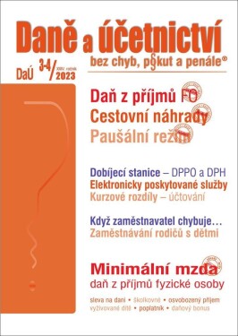 3-4/2023 Daně účetnictví bez chyb, pokut penále